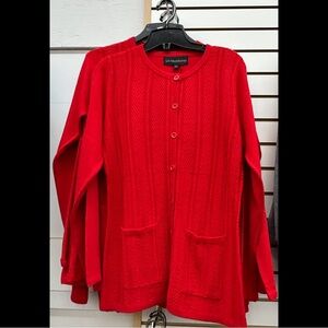 La Mouette Vibrant Red Cardigan